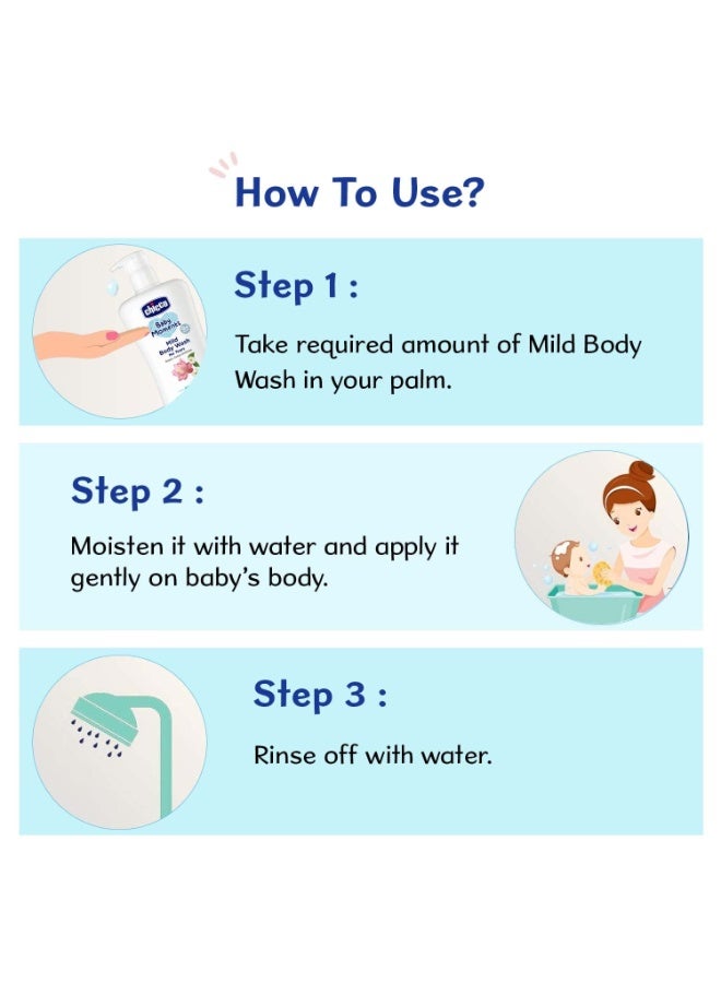 Chicco Baby Moments Mild Body Wash Refresh, New Advanced Formula With Natural Ingredients, No Tears & Soap-Free, Mild Formula For Babys Body Wash, No Phenoxyethanol And Parabens (500Ml) - Image 4
